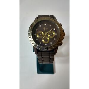 Vivani Watch Brown Buckle Band Gold Toned Stylish